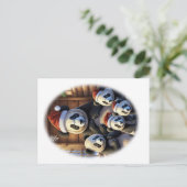 Carte Postale Noël de la PANDA animale (Debout devant)