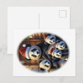 Carte Postale Noël de la PANDA animale (Devant / Derrière)