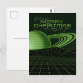 Carte Postale Noël de la Rétrovague verte (Devant / Derrière)