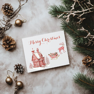 Carte Postale Noël de la Toile Rouge