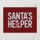 Carte Postale Noël de l'aide de Santa (Devant)