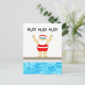 Carte Postale Noël de natation (Debout devant)