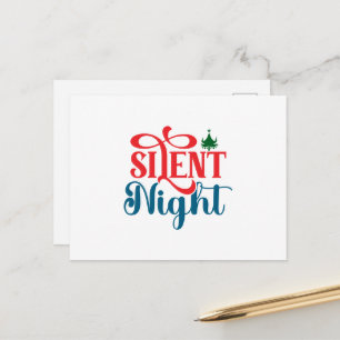 Carte Postale Noël de nuit silencieuse