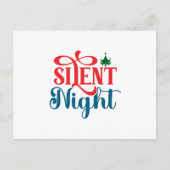 Carte Postale Noël de nuit silencieuse (Devant)