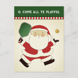 Carte Postale Noël de Pickleball