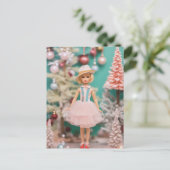 Carte Postale Noël de poupée Vintage (Debout devant)
