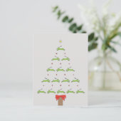 CARTE POSTALE NOËL DE RÉINDEUR DE VOL (Debout devant)