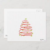 Carte Postale Noël de tennis (Devant / Derrière)