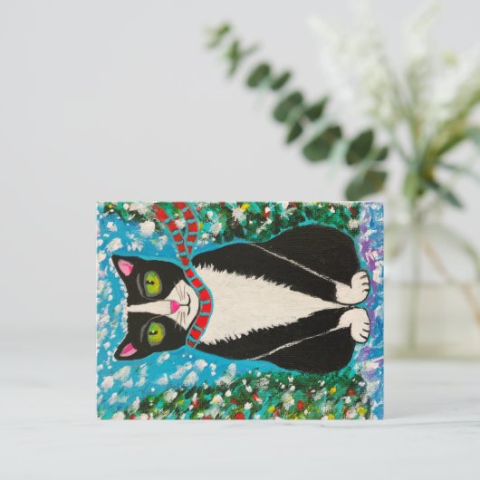 Carte Postale Noël de Tuxedo (Debout devant)