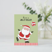 Carte Postale Noël de volleyball vacances (Debout devant)