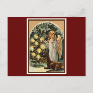Carte Postale Noël des anges vintages