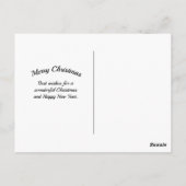 Carte Postale Noël des aurores boréales (Dos)