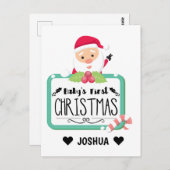 Carte Postale Noël des bébés (Devant / Derrière)