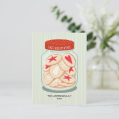 Carte Postale Noël des voeux de Noël (Debout devant)