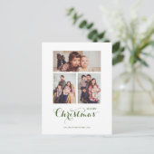 Carte Postale Noël d'hiver minimum 3 vacances Collage de photos (Debout devant)