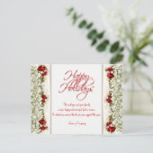 Carte Postale Noël dit Noël Noël Fête Merci (Debout devant)