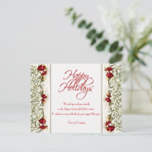 Carte Postale Noël dit Noël Noël Fête Merci (Debout devant)