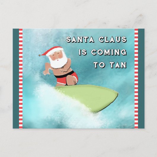 Carte Postale Noël drôle de vacances (Devant)