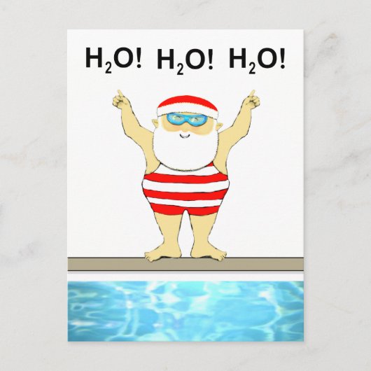 Carte Postale Noël drôle de vacances (Devant)