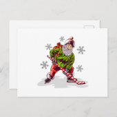 Carte Postale Noël drôle du Père Noël (Devant / Derrière)