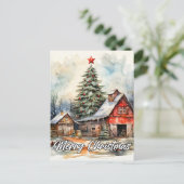 Carte Postale Noël du pays | Joyeuses fêtes à tous (Debout devant)