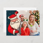 Carte Postale Noël du Père Noël (Devant / Derrière)