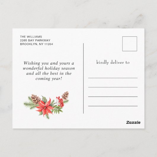 Carte Postale Noël du Père Noël de Sleigh Noël de Noël (Dos)