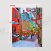 Carte Postale Noël du Québec (Devant / Derrière)