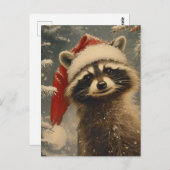 Carte Postale Noël du Raccoon (Devant / Derrière)