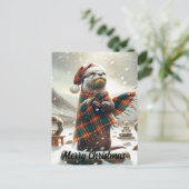 Carte Postale Noël écossais Otter Noël (Debout devant)