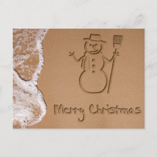 Carte postale Noël en été (Devant)