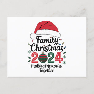 Carte Postale Noël en famille 2024 Créer des souvenirs ensemble