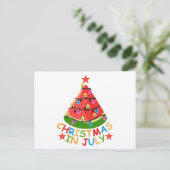 CARTE POSTALE NOËL EN JUILLET (Debout devant)