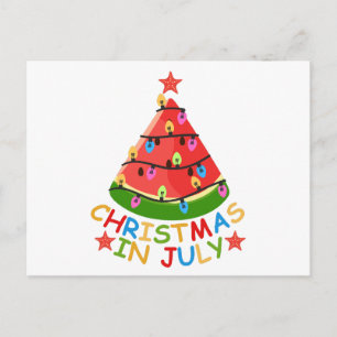 CARTE POSTALE NOËL EN JUILLET