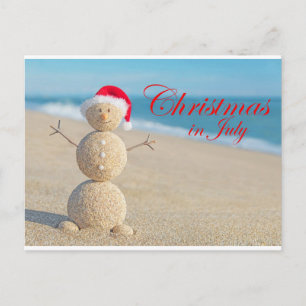 Carte Postale NOËL en JUILLET