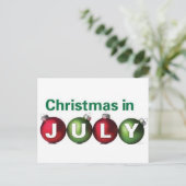 Carte Postale Noël en juillet (Debout devant)