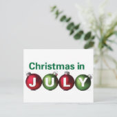 Carte Postale Noël en juillet (Debout devant)