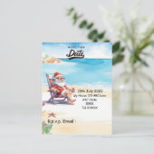 Carte Postale Noël en juillet avec SANTA CLAUS Enregistrer la da (Debout devant)