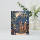 Carte Postale Noël en ville. (Debout devant)