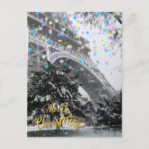 Carte Postale Noël en ville.