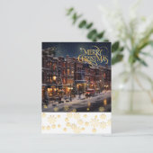 Carte Postale Noël en ville. (Debout devant)