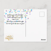 Carte Postale Noël en ville. (Dos)