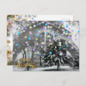 Carte Postale Noël en ville (Devant / Derrière)