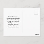 Carte Postale Noël Entreprise Logo Vacances Voeux (Dos)