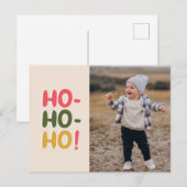 Carte postale Noël et Fêtes avec photo (Devant / Derrière)