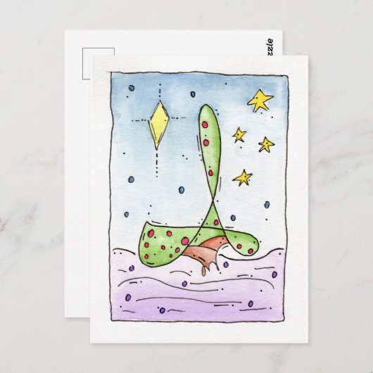 Carte Postale Noël "Fancy Tree" (Devant / Derrière)