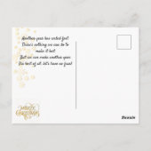 Carte Postale Noël. Félicitation. (Dos)