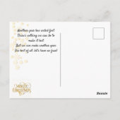 Carte Postale Noël. Félicitation.  (Dos)