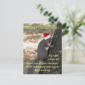 Carte postale Noël Gangster Père Noël Squirel (Debout devant)