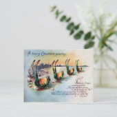 Carte Postale Noël Grenouilles Victoriennes Antiques (Debout devant)